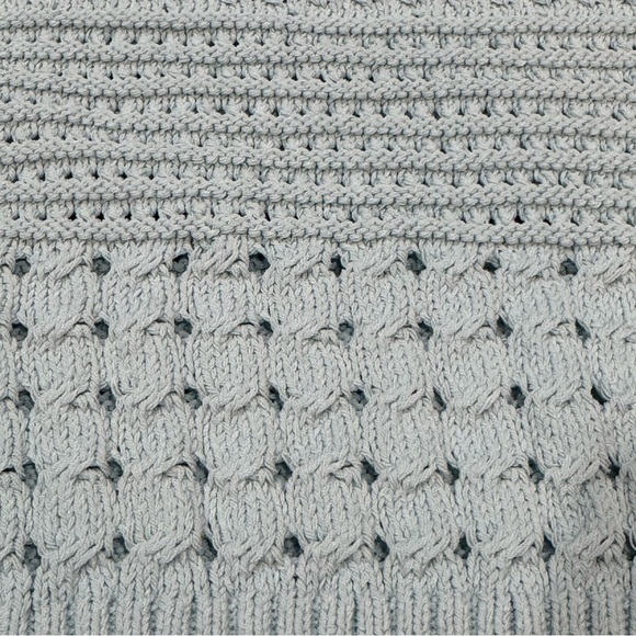 Wilfred Light Blue Knit Crop Top Size Small - Picture 9 of 9